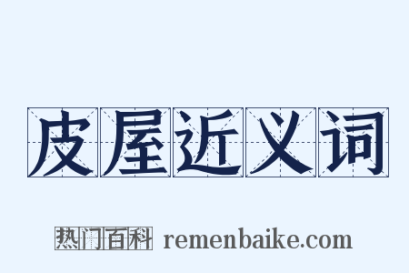 皮屋近义词是什么意思的图片